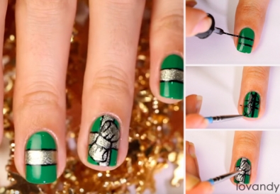 holiday nail art tutorial