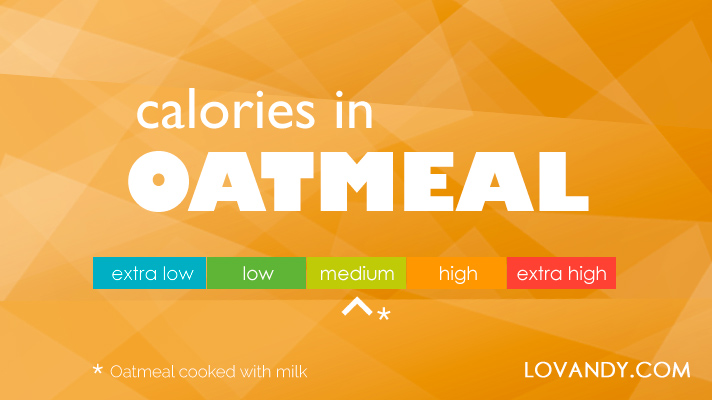 cooked oatmeal calories