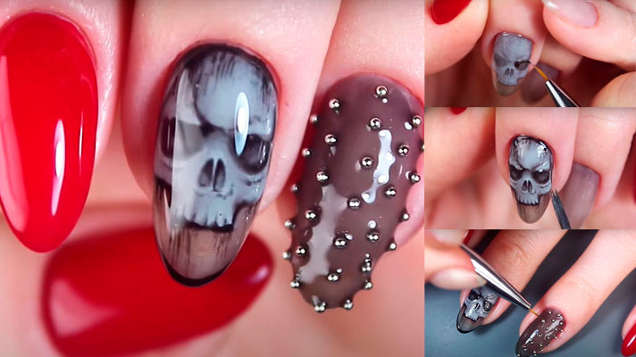 gothic nails design