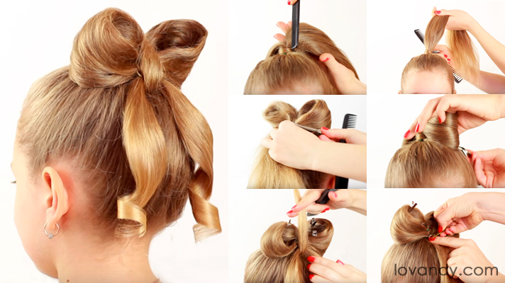 Diy How To Make Hair Bow Hairstyle Tutorial