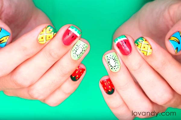 fun berry nails