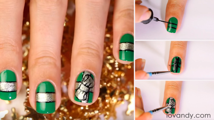 holiday nail art tutorial