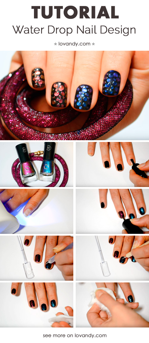 Do It Youself Water Drop Nail Art Tutorial