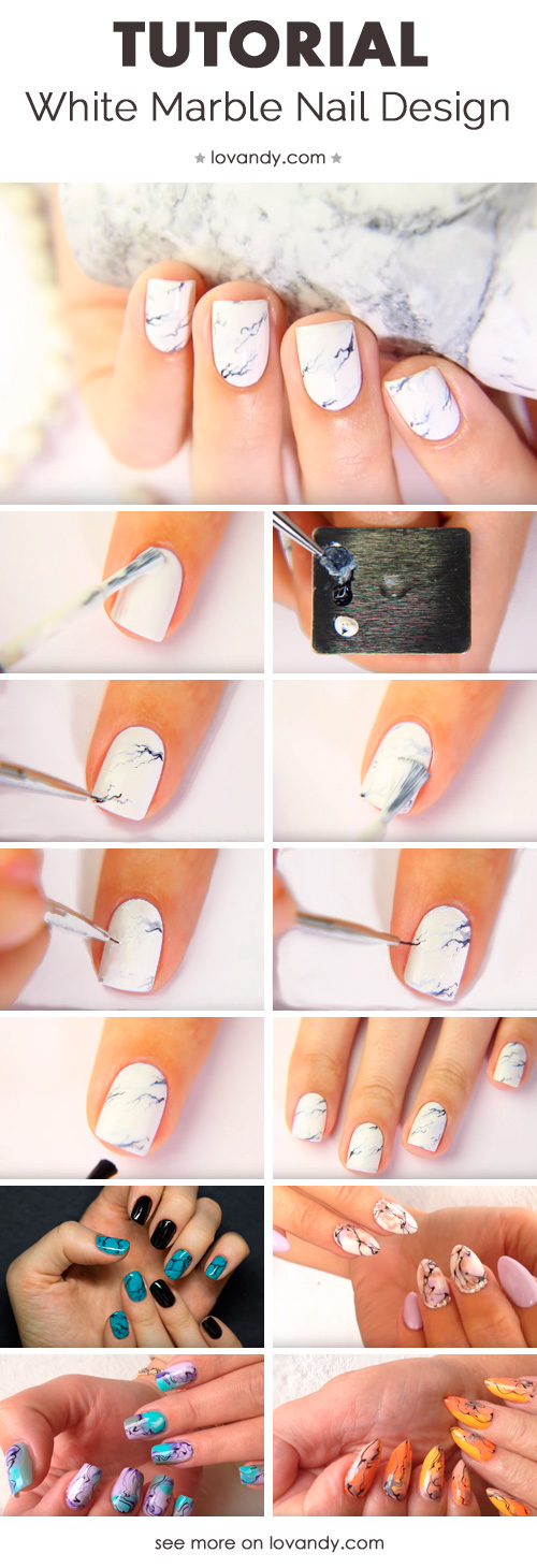 marble making tutorial Nails  How  Step DIY: Step Do By To Marble White