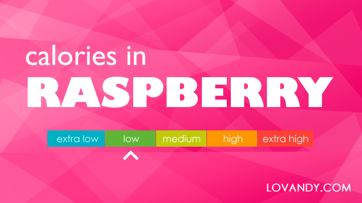 one cup raspberries calories