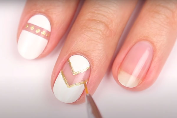 8. "Nail Designs with Tape and Negative Space" - wide 2